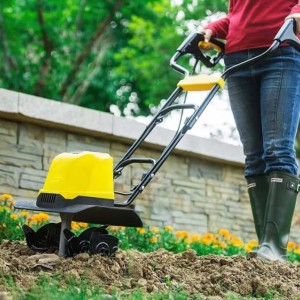 旭杉斯澜虞电动松土机微耕机翻土机小型犁地机轻便开沟耕地机家用 小型四刀旋耕机[1500w]+0.35